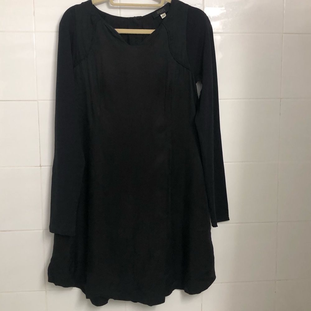 Diesel Black Long Sleeve Dress
